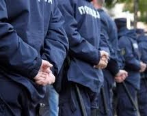 Полицијски службеници обезбеђују утакмицу у Ивањици