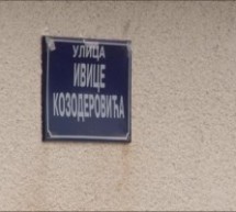 POSTAVLJENA TABLA SA IMENOM ULICE IVICE KOZODEROVIĆA