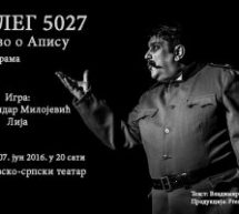 MONODRAMA O APISU U OVČAR BANJI