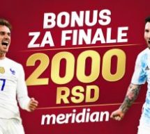 BONUS ZA VELIKO FINALE: Meridian poklanja 2.000 RSD za šampionski tiket – pogodi KO OSVAJA „BOGINJU“