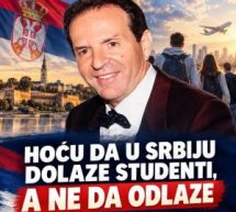 ПОКРЕТ СНАГА СРБИЈЕ:ХОЋУ ДА У СРБИЈУ ДОЛАЗЕ СТУДЕНТИ, А НЕ ДА ОДЛАЗЕ
